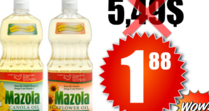 Chez maxi, Huile de maïs Mazola 1,42L à 1,88$