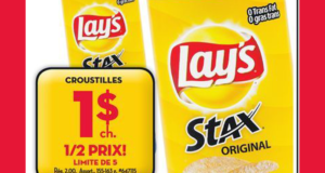 Croustilles Lay’s Stax Original à 1$