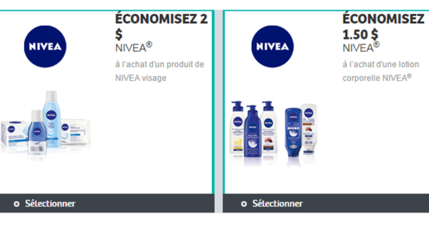 Économisez 3,50 $ sur les produits Nivea