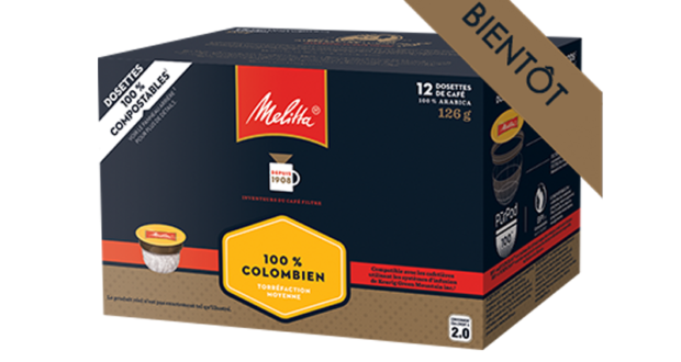 Emballage de 12 dosettes de café Melitta à 4,49$