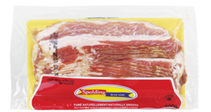 Emballage de bacon Spalding 500g à 1.99$