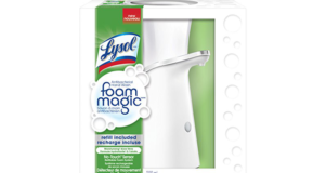Coupon de 10$ sur un système rechargeable de savon Lysol Foam Magic No-Touch