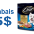 5$ de rabais sur un sac de nourriture sèche pour petits chiens CESAR
