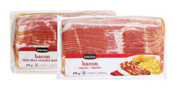 Emballage de bacon Selection à 3$