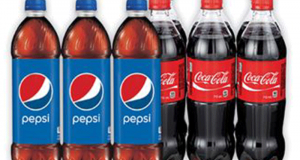 6 bouteilles de Pepsi ou Coca Cola 710ml à 2.29$