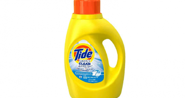 Détergent à lessive Tide Simply Clean 38 brassées à 1,99$