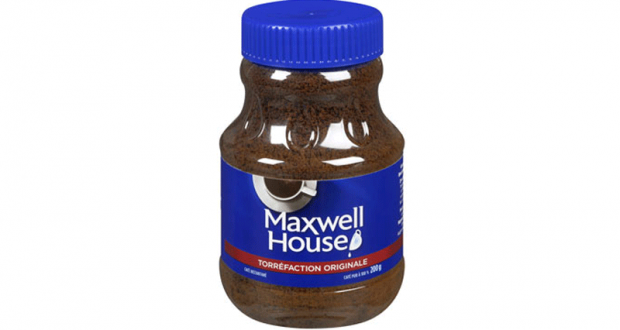 Café instantané Maxwell House à 2$