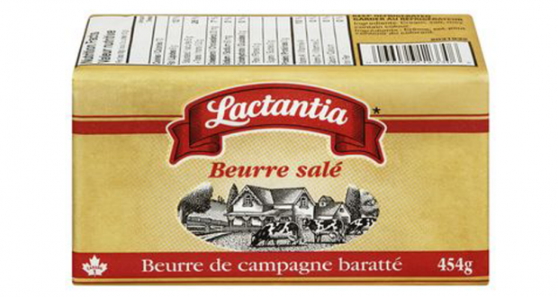 Beurre salé Lactantia à 2,98$