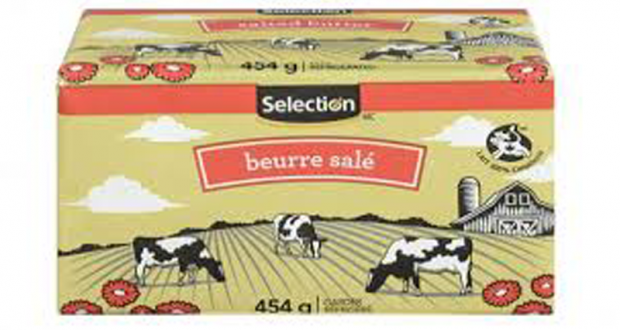 Beurre salé Selection 454g à 2,99$