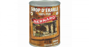 Sirop d’érable 100% pur Bernard à 4,98$