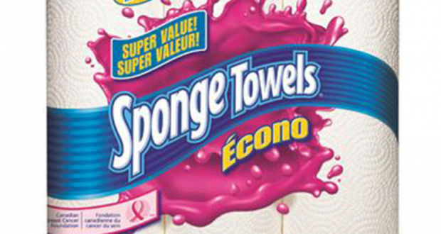 Emballage de 6 rouleaux d’essuie-tout Sponge Towels Econo à 2,77$
