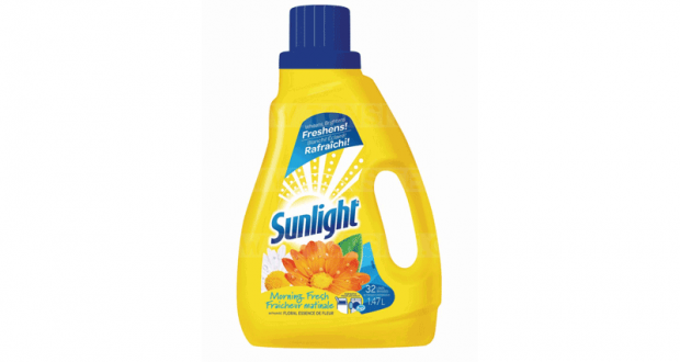 Détergent à lessive liquide Sunlight à 2$
